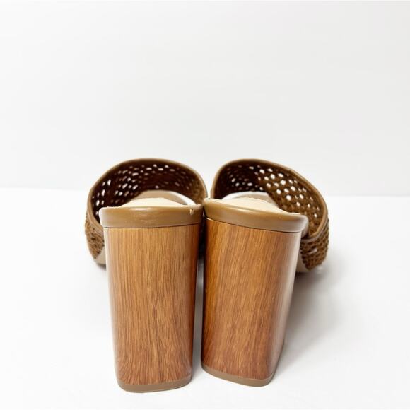 STEVE MADDEN CATALEYA BLOCK WOMEN HEEL SANDALS IN BROWN SIZE 9M NEW NO BOX - Picture 2 of 6